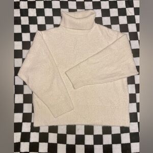 Calia By Carrie Underwood Turtleneck Cream White Sweater Oversized S